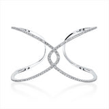 Armreif 18 kt WG, 142 Brill. 1,97 ct, TW-si