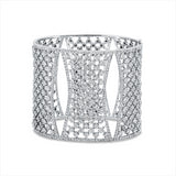 Armreif 18 kt WG, 507 Brill. 17,85 ct, TW-si