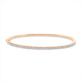 Armreif 18 kt RG, 49 Brill. 0,64 ct, TW-pi