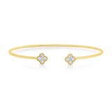 Armreif 18 kt GG, 10 Brill. 0,32 ct, TW-si