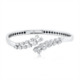 Armreif 18 kt WG, 22 Tropfen 2,59 ct, F-vsi