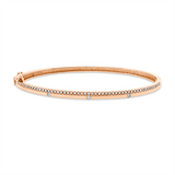 Armreif 18 kt RG, 56 Brill. 0,32 ct, F/TW-si