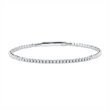 Armreif 18 kt WG, 21 Brill. 0,45 ct, TW-vsi/si
