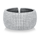 Armreif 18 kt WG, 455 Brill. 55,31 ct, TW-vsi