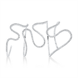 Armreif 18 kt WG, 225 Brill. 8,73 ct, TW-vsi
