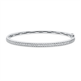 Armreif 18 kt WG, 45 Brill. 1,00 ct, TW-si