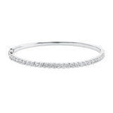 Armreif 18 kt WG, 27 Brill. 2,94 ct, TW-si