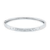 Armreif 18 kt WG, 30 Brill. 0,56 ct, TW-si