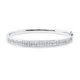Armreif 18 kt WG, 62 Princ. 4,75 ct, F-vsi
