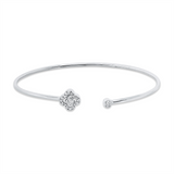 Armreif 18 kt WG, 18 Brill. 0,19 ct, TW-si